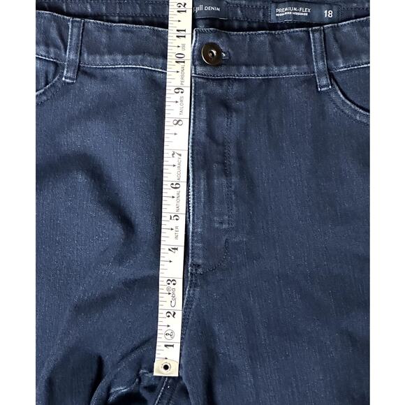 J.Jill Denim Premium-Flex High-Rise Leggings Blue Women's Plus Size 18 Comfort - Picture 6 of 12